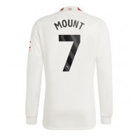 Camiseta Manchester United Mason Mount #7 Tercera Equipación 2023-24 manga larga
